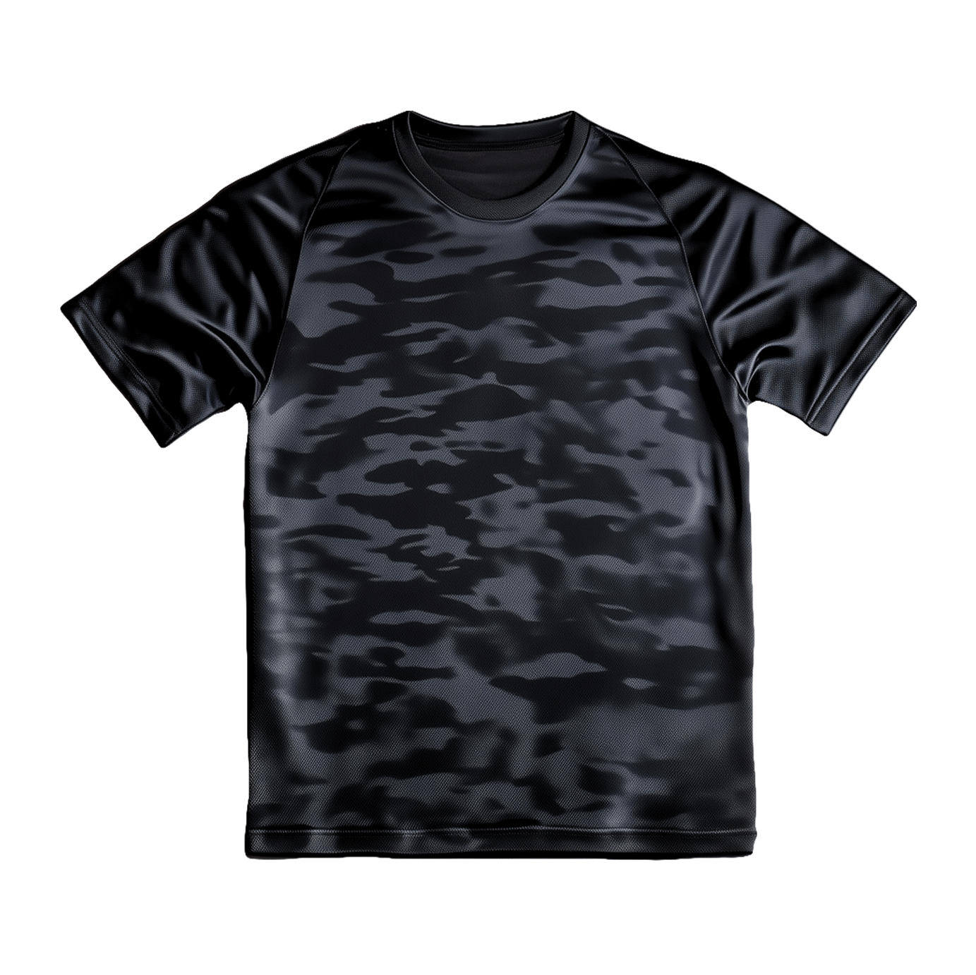 Black Camo Reflective Gym Top